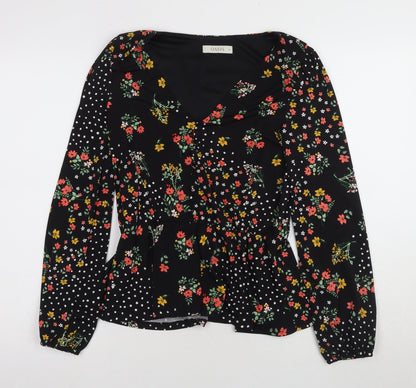 Womens UK Size XS Oasis Black  Blouse
