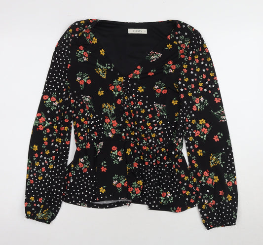 Womens UK Size XS Oasis Black  Blouse