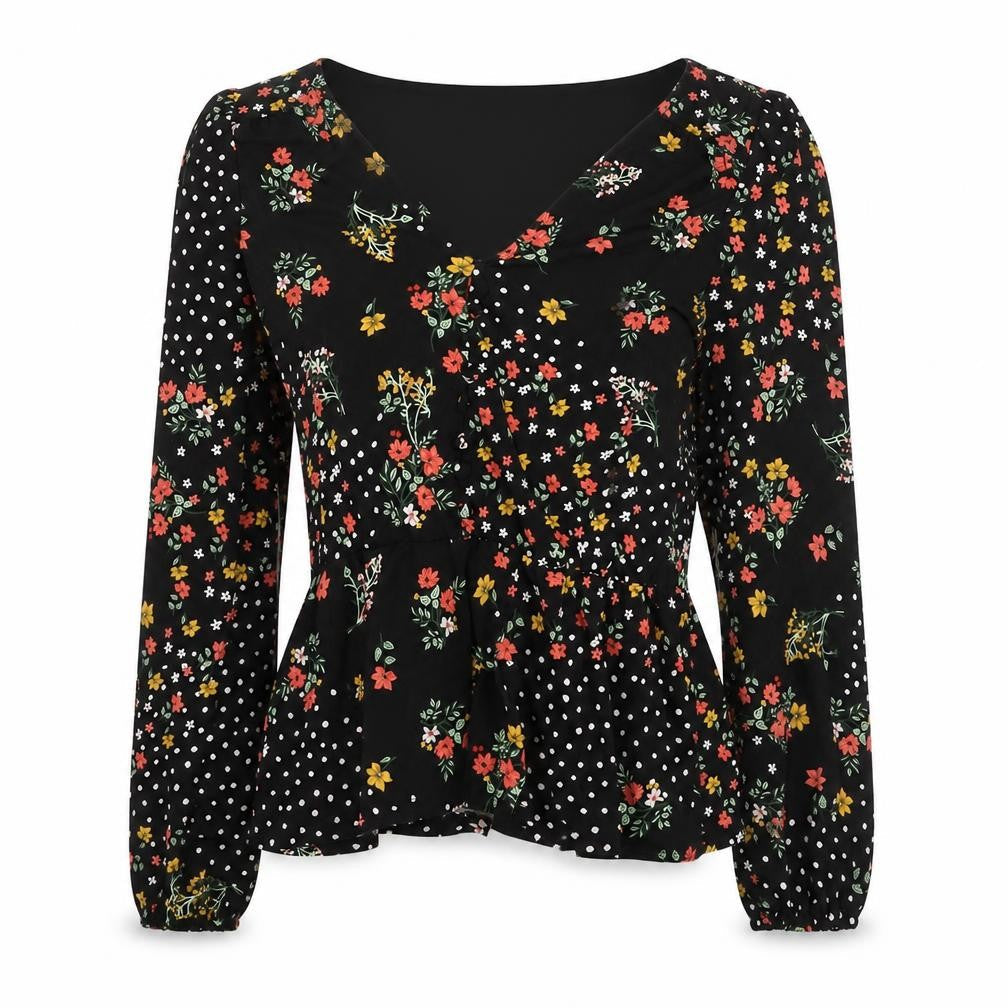 Womens UK Size XS Oasis Black  Blouse