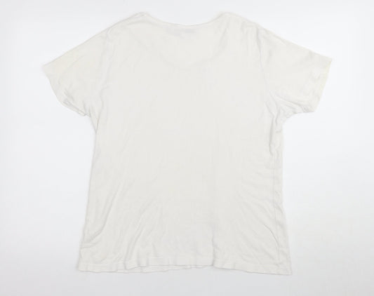 EWM Women's White Basic T-Shirt Size 14