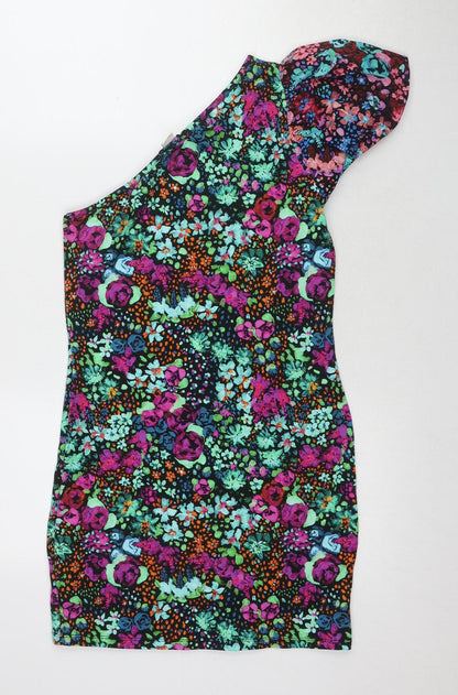 Oasis Women's Multicoloured Floral Shift Dress S