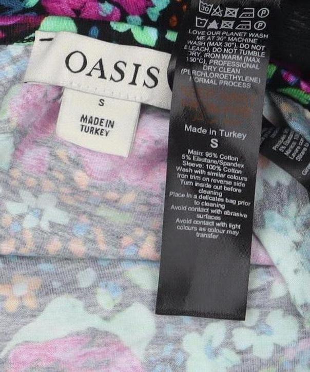 Oasis Women's Multicoloured Floral Shift Dress S