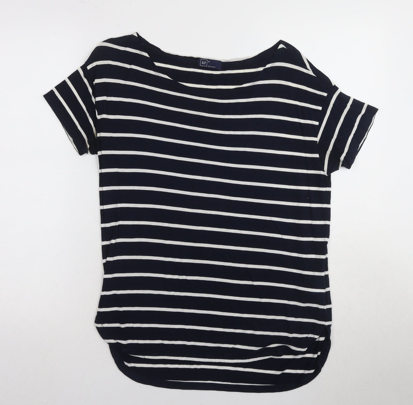 Womens UK Size M Gap Black Basic T-Shirt