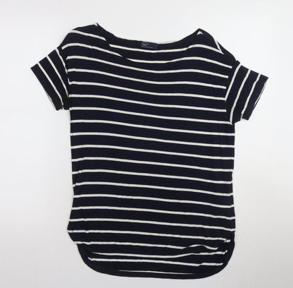 Womens UK Size M Gap Black Basic T-Shirt