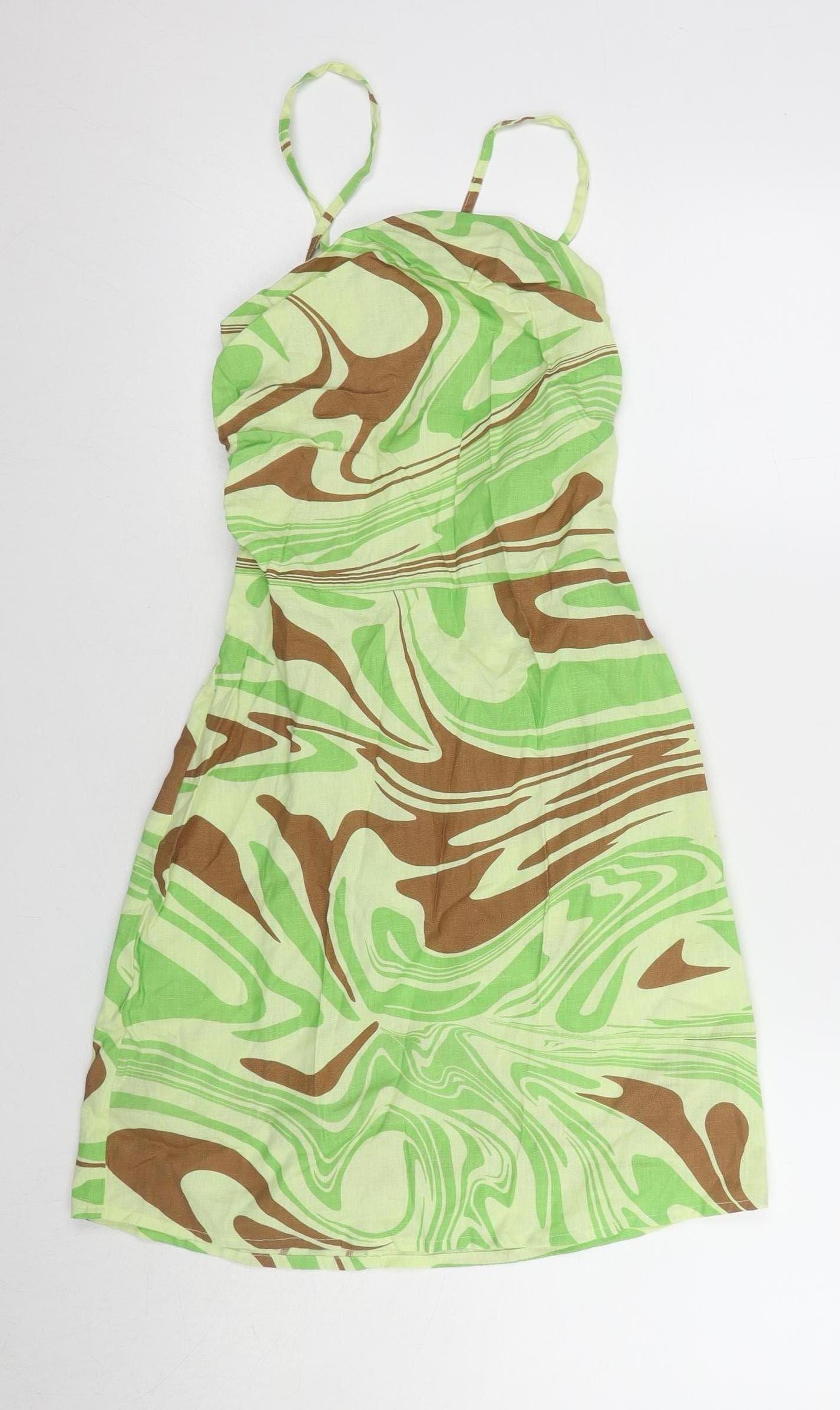 ASOS Women's Multicoloured Slip Dress Size 10
