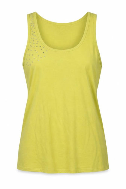 Womens UK Size L Gap Yellow Basic Tank
