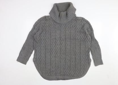 Womens UK Size M Aphorism Grey Pullover Jumper