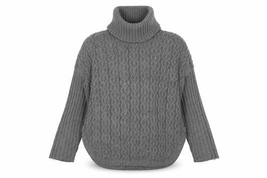 Womens UK Size M Aphorism Grey Pullover Jumper