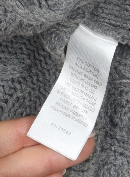 Womens UK Size M Aphorism Grey Pullover Jumper
