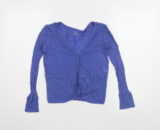 Womens UK Size XS Gap Blue  Button-Up