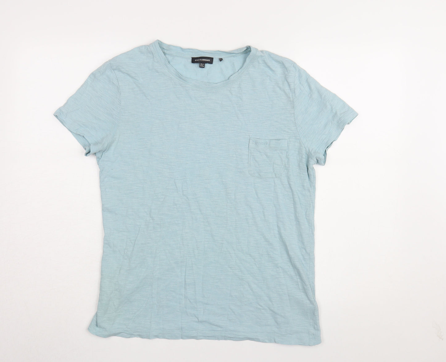 Womens UK Size 10 Superdry Blue Basic T-Shirt