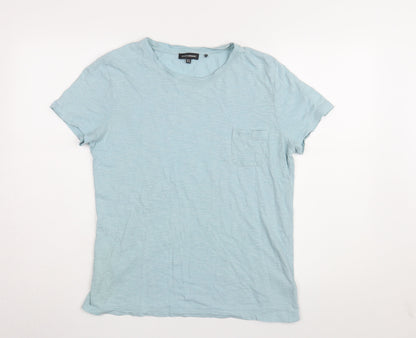 Womens UK Size 10 Superdry Blue Basic T-Shirt