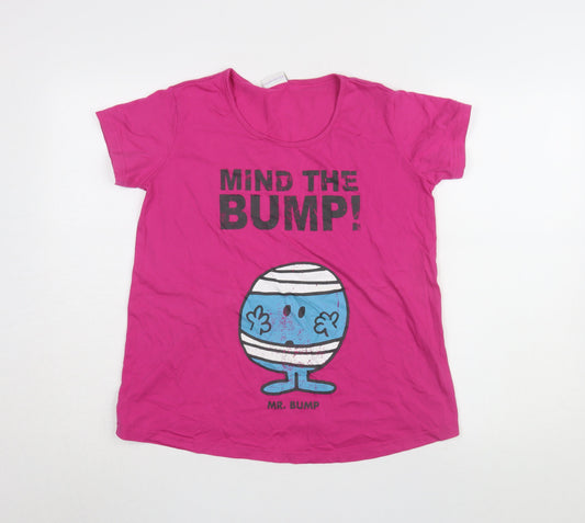 Womens UK Size 14 Mothercare Pink Basic T-Shirt