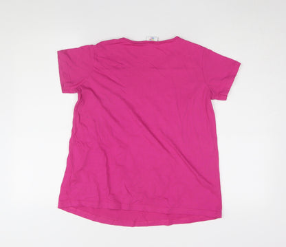 Womens UK Size 14 Mothercare Pink Basic T-Shirt