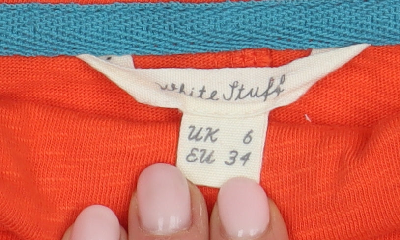 Womens UK Size 6 White Stuff Orange  T-Shirt