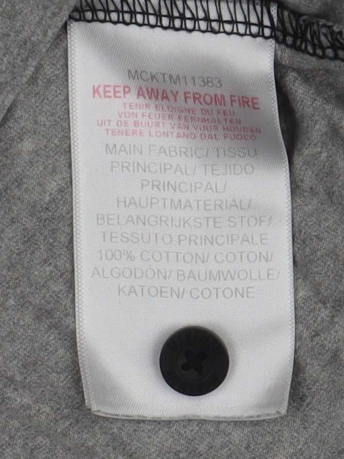 McKenzie Men's Black Colourblock Long Sleeve Polo XL