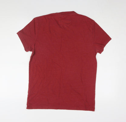 Jack Wills Men's Red Graphic Print T-Shirt S