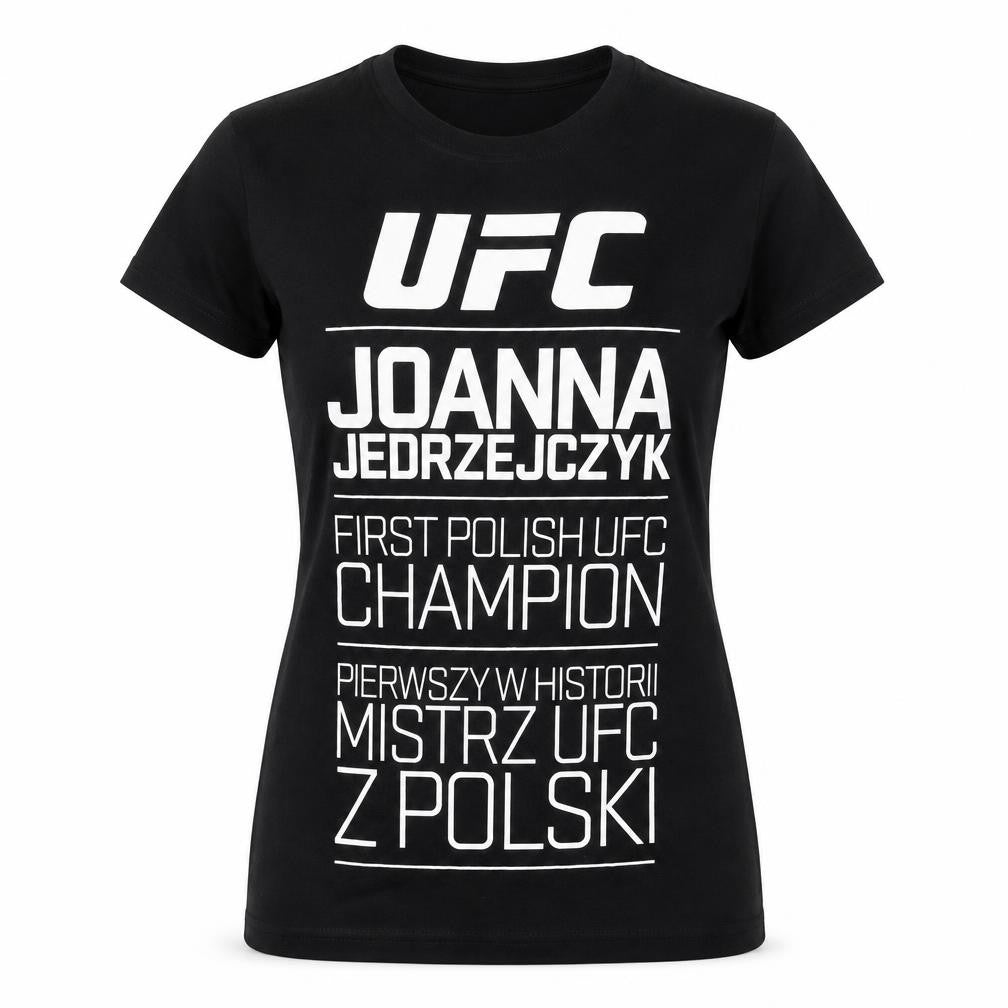 Womens UK Size S UFC Black Basic T-Shirt