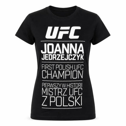 Womens UK Size S UFC Black Basic T-Shirt