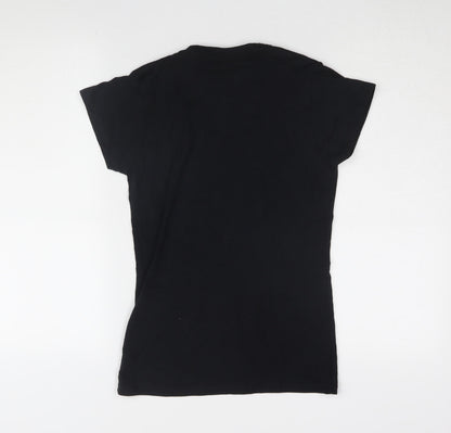 Womens UK Size S UFC Black Basic T-Shirt