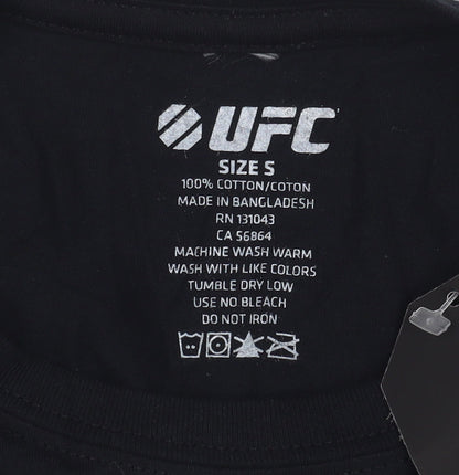 Womens UK Size S UFC Black Basic T-Shirt