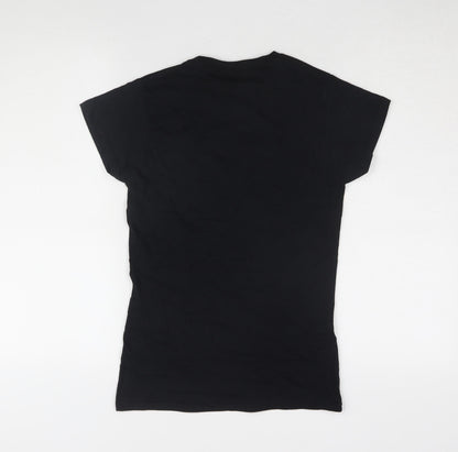 Womens UK Size S UFC Black Basic T-Shirt