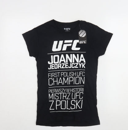 UFC Women's Black Sports T-Shirt, S
