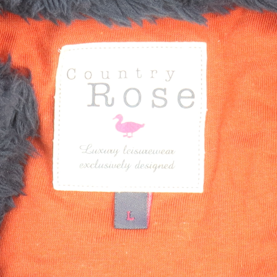 Womens UK Size L Country Rose Blue Basic Jacket