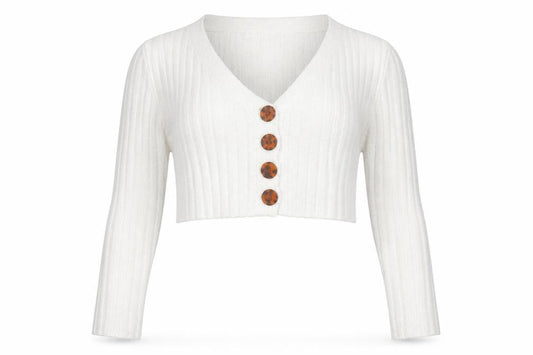 Womens UK Size L Urban Outfitters White Cardigan Jumper