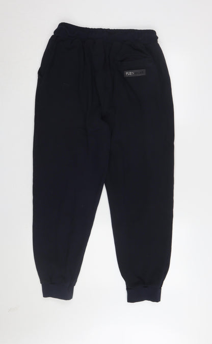 Plein Sport Men's Black Jogger 2XL Relaxed Fit Trousers