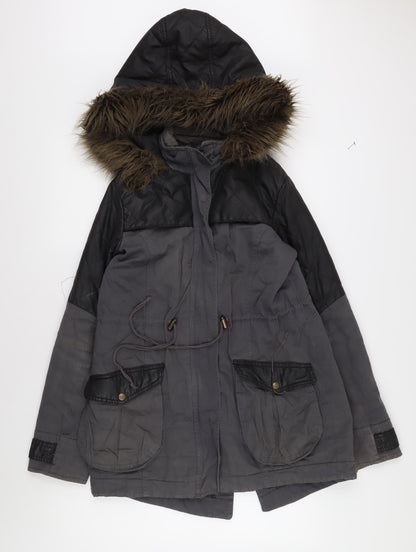 Unisex Adults UK Size 12 Mado Grey Parka Coat
