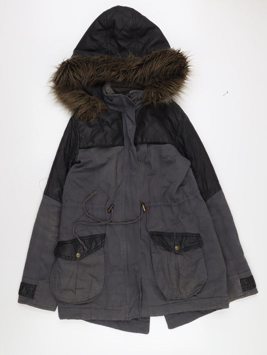 Unisex Adults UK Size 12 Mado Grey Parka Coat