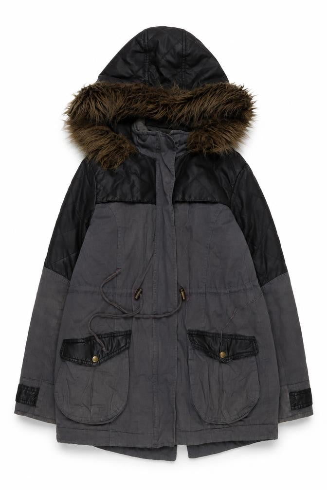 Unisex Adults UK Size 12 Mado Grey Parka Coat