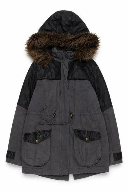 Unisex Adults UK Size 12 Mado Grey Parka Coat
