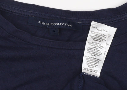 Mens UK Size L French Connection Blue  T-Shirt