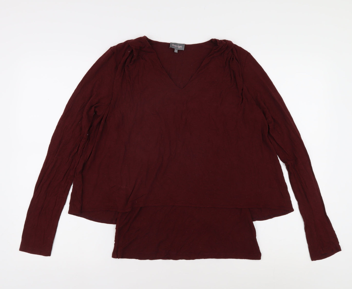 Womens UK Size 10 Phase Eight Red Basic Blouse