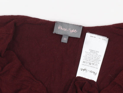 Womens UK Size 10 Phase Eight Red Basic Blouse