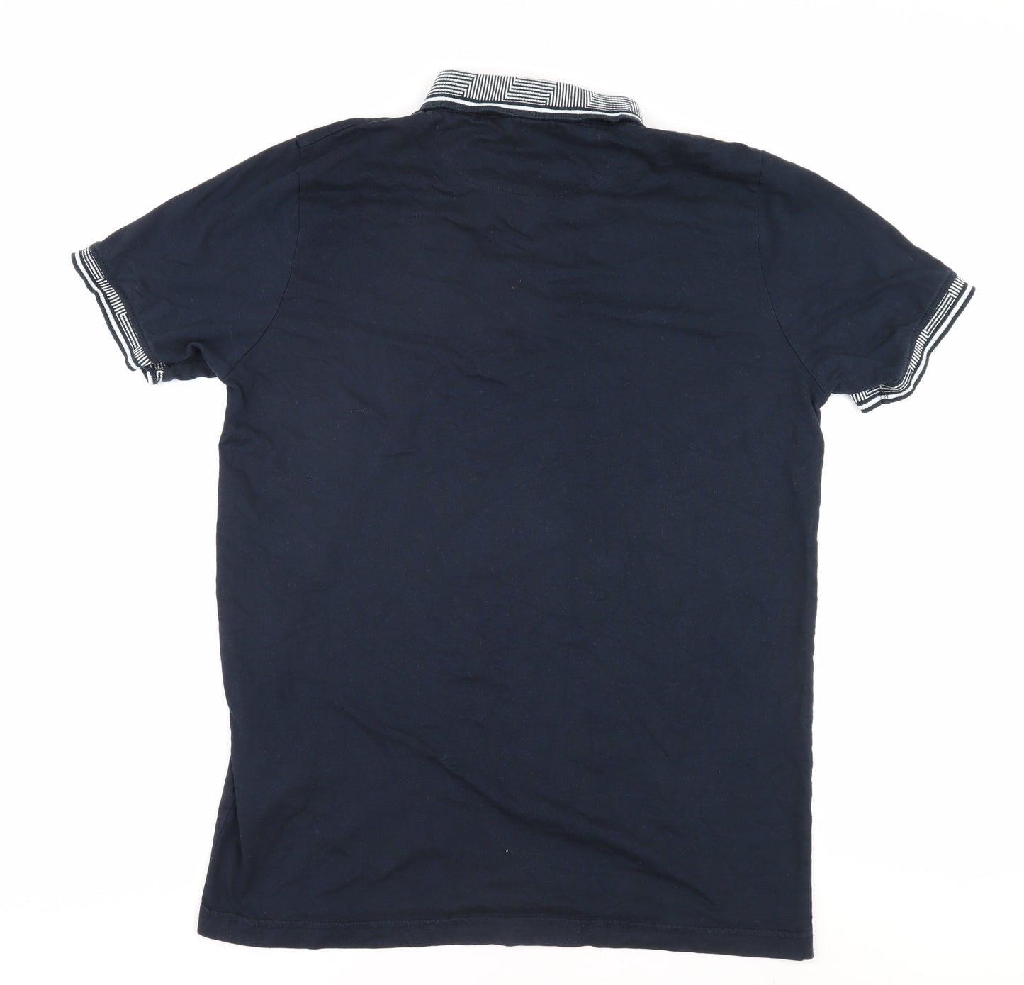 Brave Soul Men's Blue Polo Shirt Size L