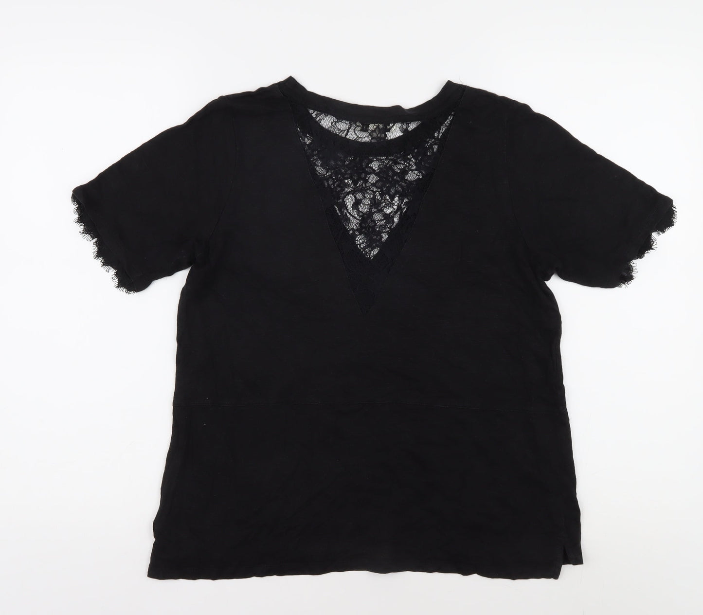 Womens UK Size L Whistles Black  T-Shirt