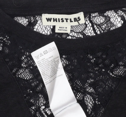 Womens UK Size L Whistles Black  T-Shirt