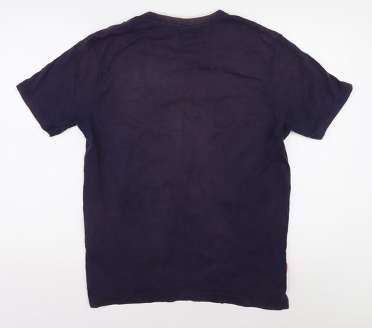 Slazenger Men's Blue V-Neck T-Shirt M