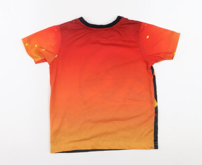 Boys Jurassic World Orange Dinosaur T-Shirt 3-4 Years