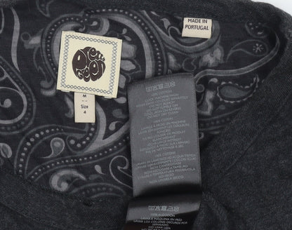 Pretty Green Men's Black M Solid Crew Neck T-Shirt