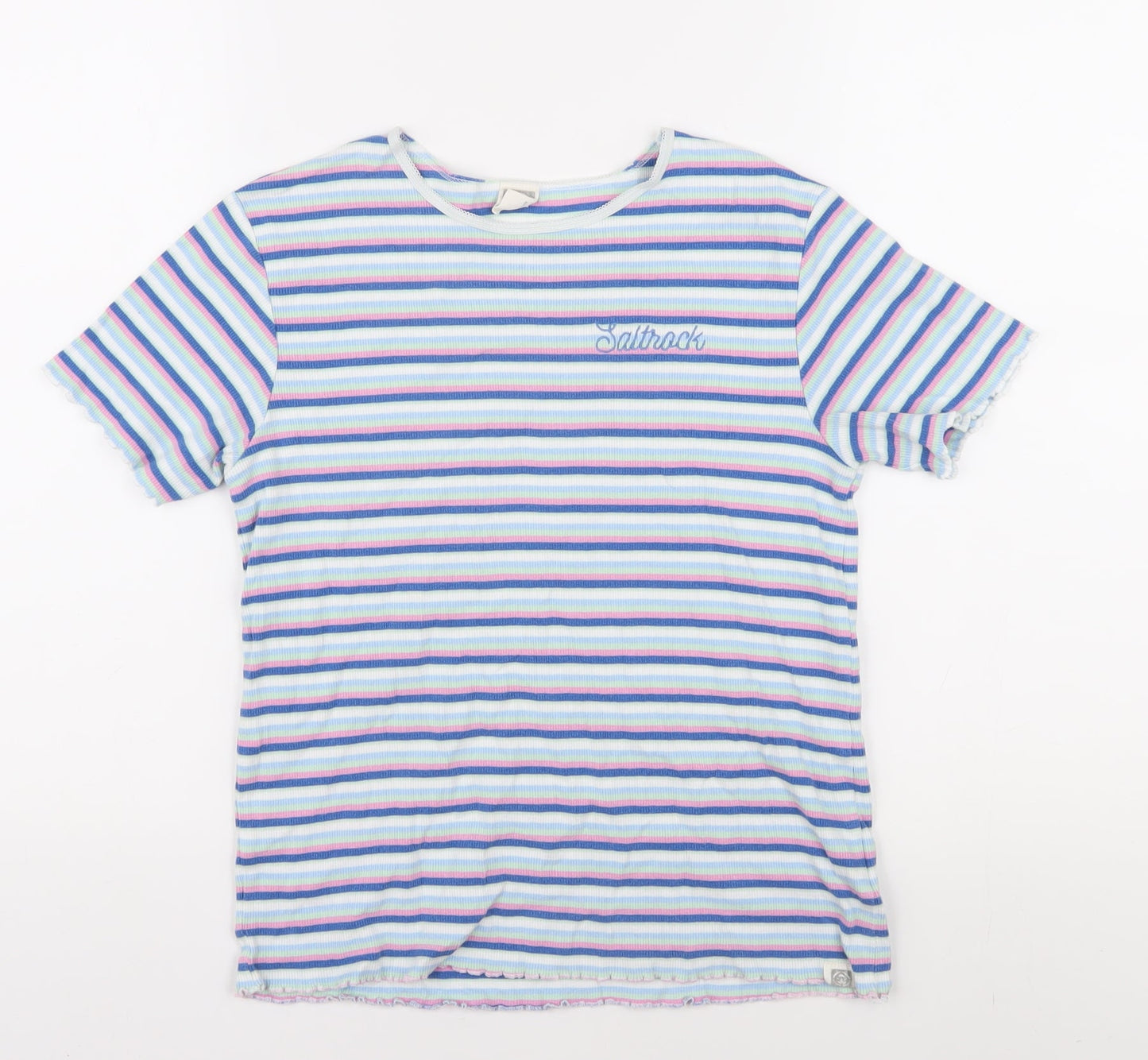 Teens UK Size 11/12 Saltrock Multicoloured Basic T-Shirt