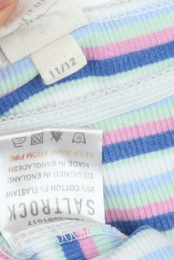 Teens UK Size 11/12 Saltrock Multicoloured Basic T-Shirt