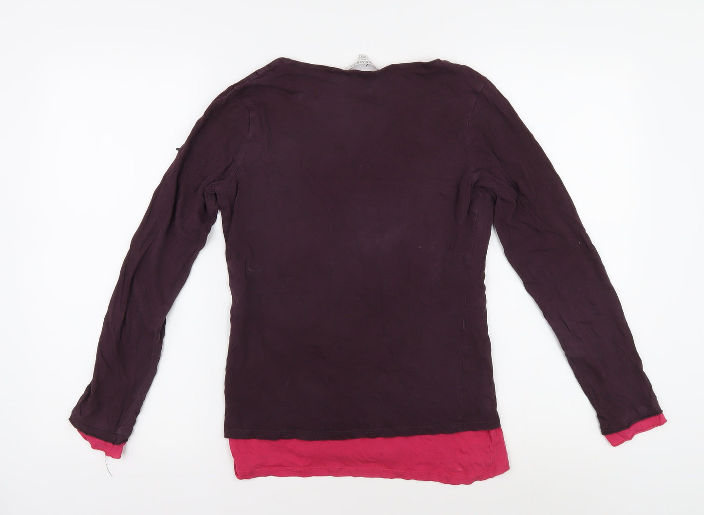 Laura Ashley Women's Red Long Sleeve T-Shirt, Size 12