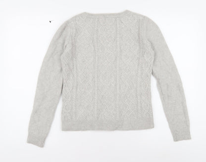 Jack Wills Women's Grey Pullover Jumper Size 8