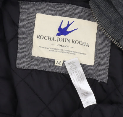 Mens UK Size M Rocha. John Rocha Grey Puffer Jacket
