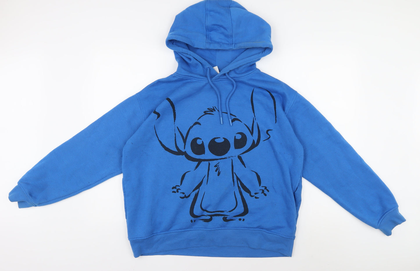 Unisex Adults UK Size M Disney Blue Pullover Hoodie