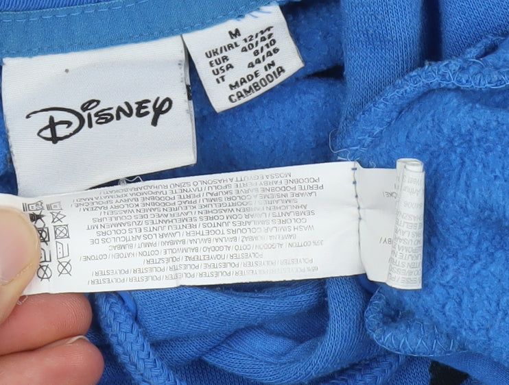 Unisex Adults UK Size M Disney Blue Pullover Hoodie